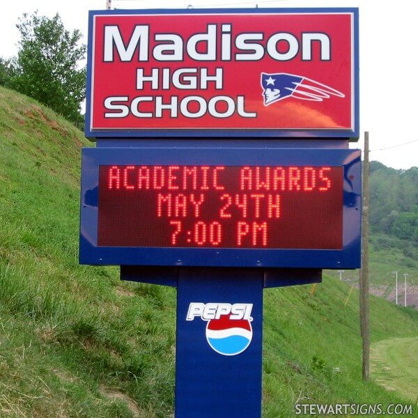 School Sign for Madison High School