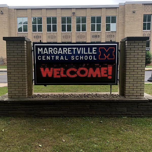 School Sign for Margaretville Central School