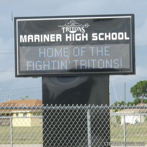 School Sign for Mariner High School