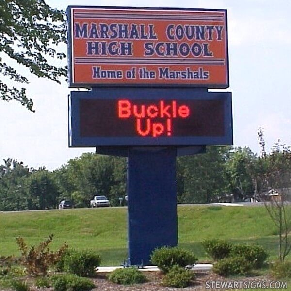 School Sign for Marshall County School District