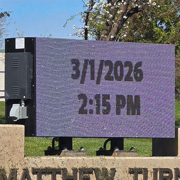 School Sign for Matthew Turner Elementary School