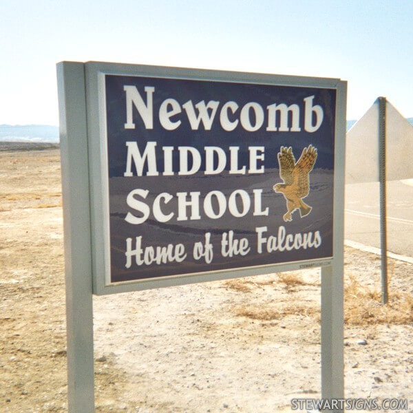 School Sign for Newcomb Middle School