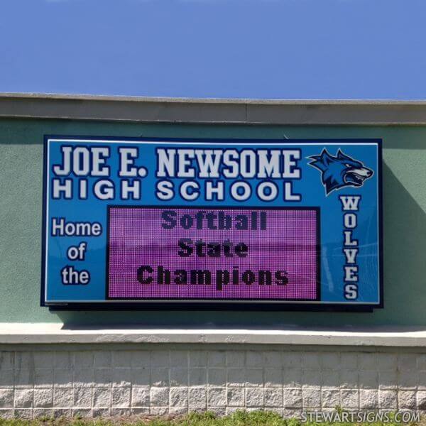 School Sign for Newsome High School