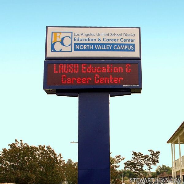 School Sign for North Valley Campus