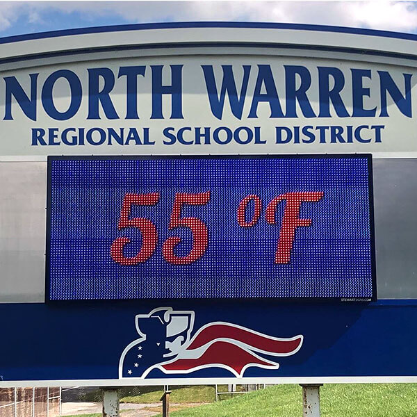 School Sign for North Warren Regional School District