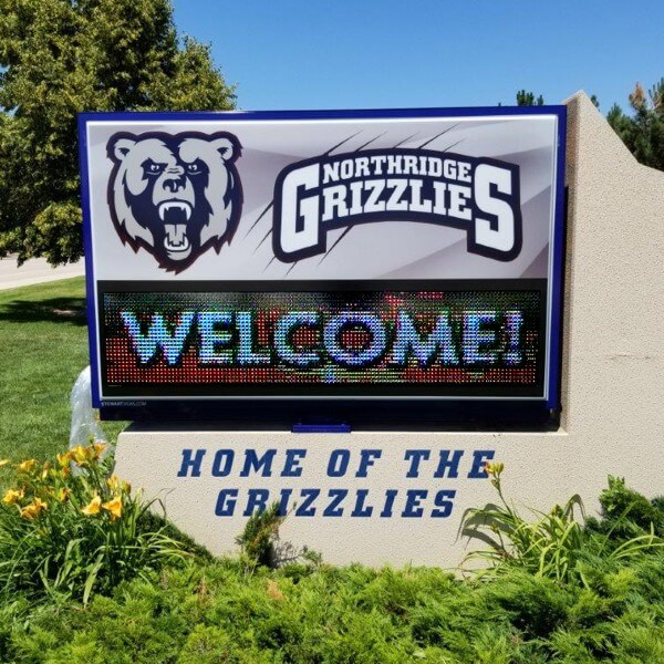 School Sign for Northridge High School