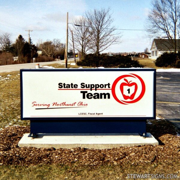 School Sign for Northwest Ohio State Support Team