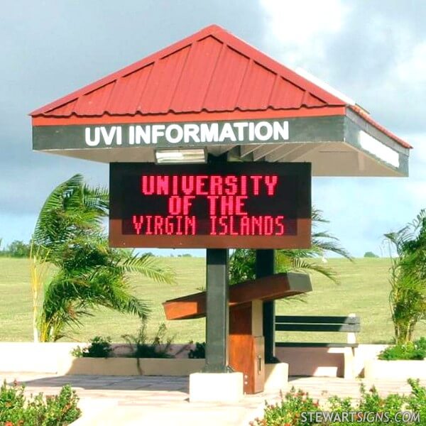 School Sign for University of the Virgin Islands