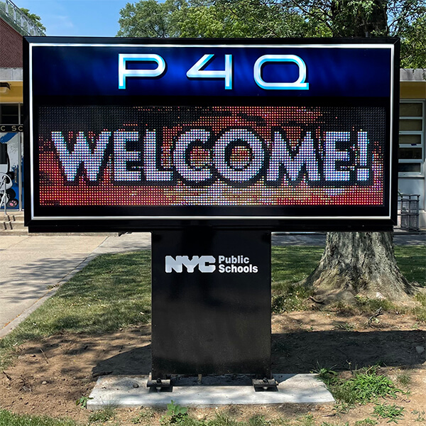 School Sign for P 4q