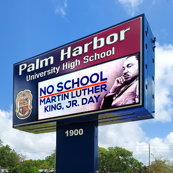 School Sign for Palm Harbor University High School