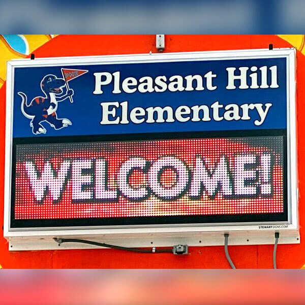 School Sign for Pleasant Hill Elementary School