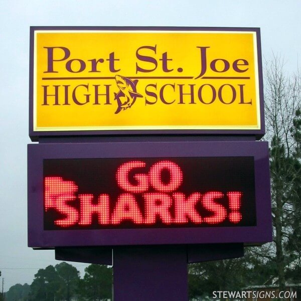 School Sign for Port Saint Joe High School