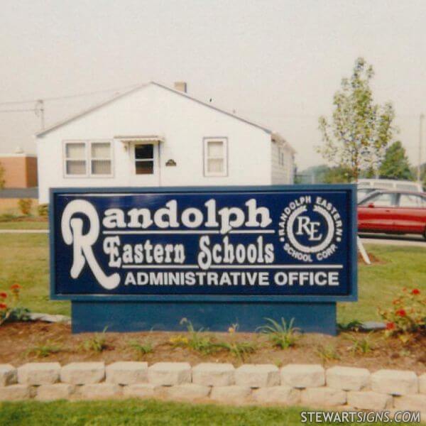 School Sign for Randolph Eastern Schools