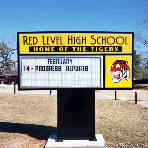 School Sign for Red Level High School