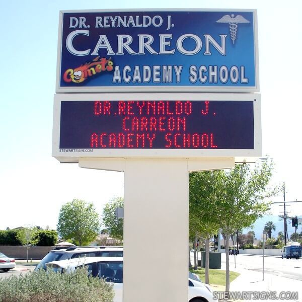 School Sign for Dr Reynaldo J Carreon Academy