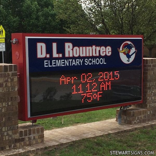 School Sign for Rountree  Elementary School