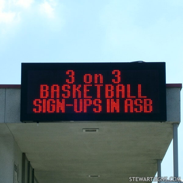School Sign for Sierra Vista High School