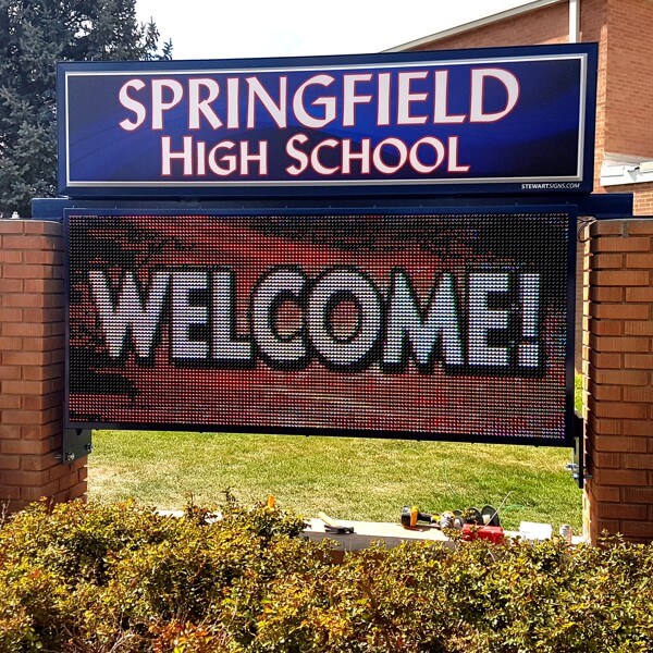 School Sign for Springfield High School