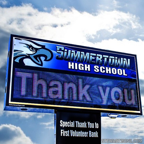 School Sign for Summertown High School