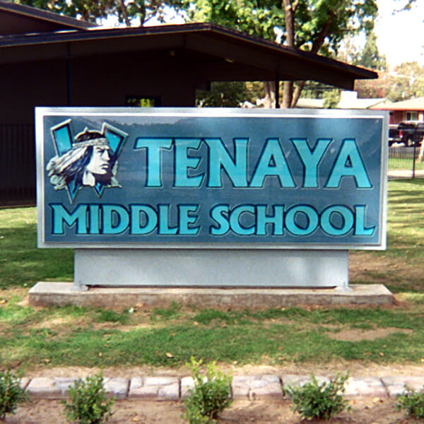 School Sign for Tenaya Middle School