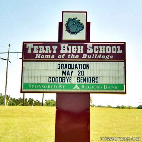 School Sign for Terry High School