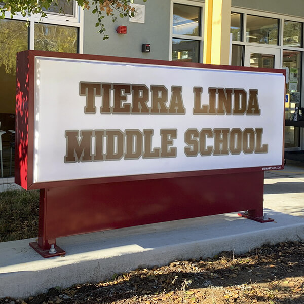 School Sign for Tierra Linda Middle School