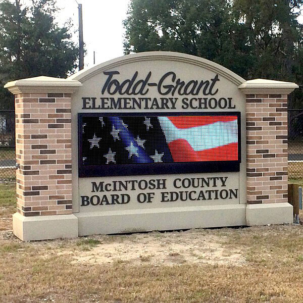 School Sign for Todd - Grant Elementary School