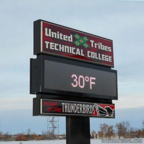 School Sign for United Tribes Technical College