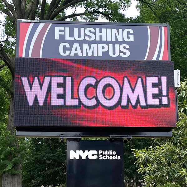School Sign for Veritas Academy