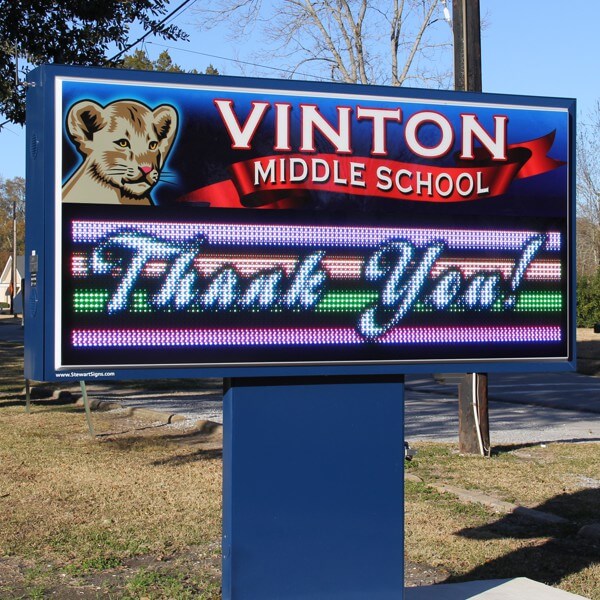 School Sign for Vinton Middle School