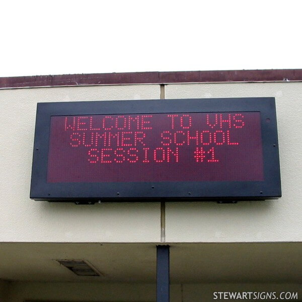 School Sign for Vista High School