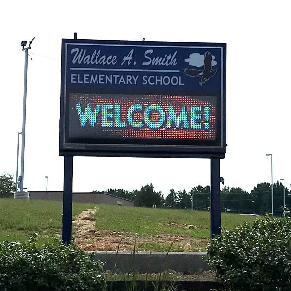 School Sign for Wallace A. Smith Elementary School