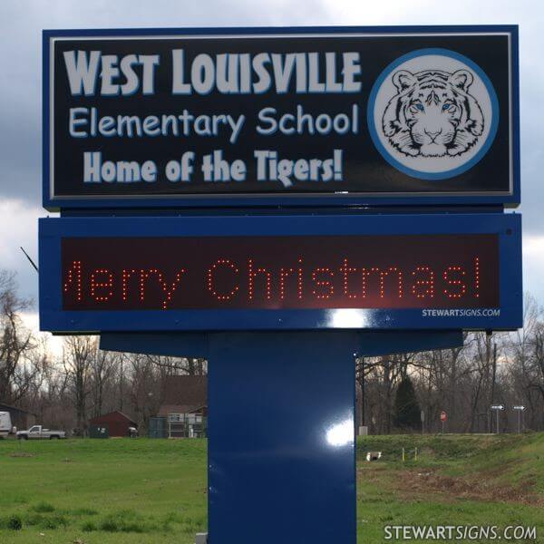 School Sign for West Louisville Elementary - Owensboro, KY
