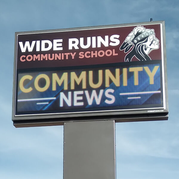 School Sign for Wide Ruins Community School