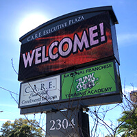 Business Sign for Accelerated Waste Solutions