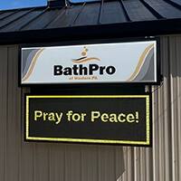 Business Sign for Bath Pro