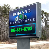 Business Sign for Bomarc Self Storage