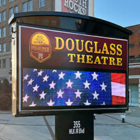 Business Sign for Douglass Theatre