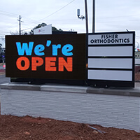 Business Sign for Fisher Orthodontics