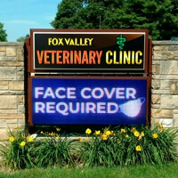 Business Sign for Fox Valley Veterinary Clinic