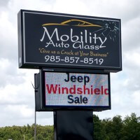Business Sign for Mobility Auto Glass
