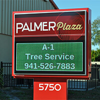 Business Sign for Palmer Plaza