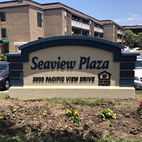 Business Sign for Seaview Lutheran Plaza
