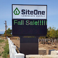 Business Sign for Siteone Landscaping