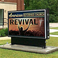 Church Sign for American Reformed Church