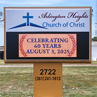 Church Sign for Arlington Heights Church of Christ