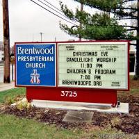 Church Sign for Brentwood Presbyterian Church