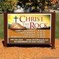 Church Sign for Christ the Rock Church