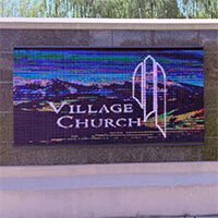 Church Sign for College Place Village Seventh-day Adventist Church