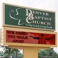 Church Sign for Denver Baptist Church